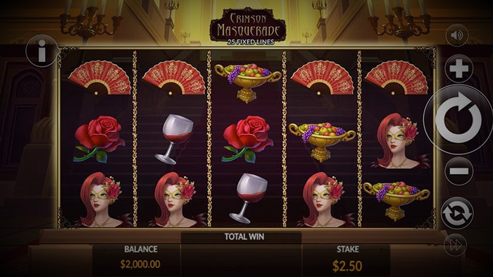 Crimson masquerade slot gameplay